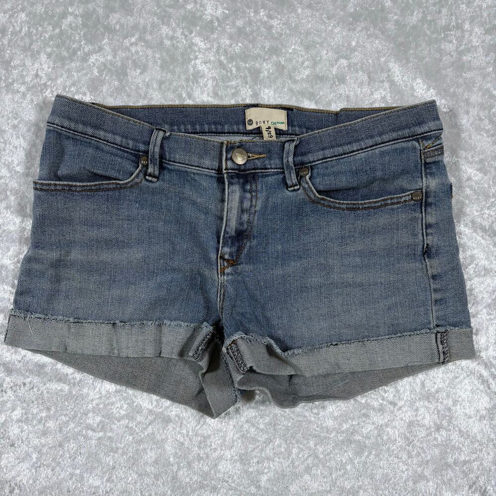 Roxy Womens Sz9 Blue Denim Shorts